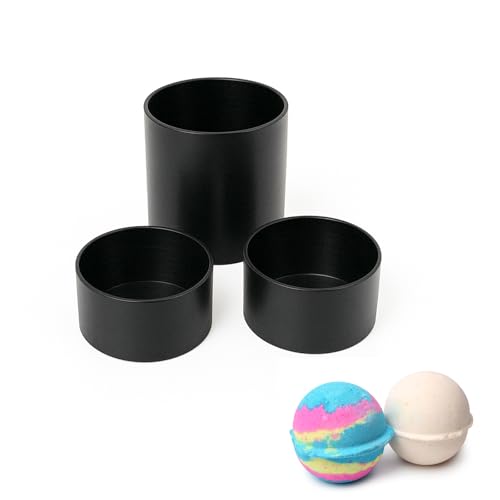 Black Bath Bomb Mold Reusable Plastic Bath Salt Ball Press DIY Mold for Homemade Bath Bombs Easy to Demold Commercial & Home Use