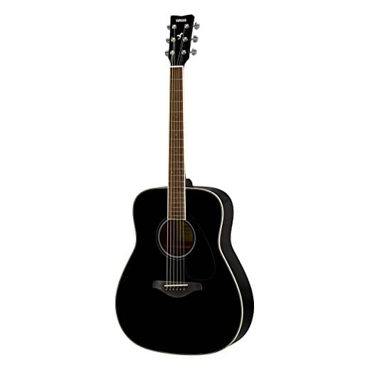 Yamaha FG820 Solid Top Acoustic Guitar, Black