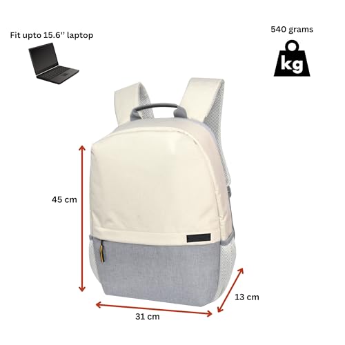 Image of ENL030415B (White) Travel Bag for Men Backpack - Stylish Travel Backpack & School College Bag, Durable Back Packs Bags for Men & Women, Perfect Bag Packer for Men