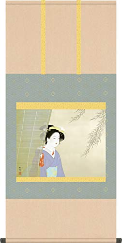 Amazon.co.jp: 掛け軸 掛軸 涼風(りょうふう) 上村松園 尺五横 床の間