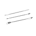 Bitray 3 PCS Professional Repair Tool Kit Electronics Opening Pry Tool Repair Kit with Metal Spudger Mobile Phone Disassembly Stick