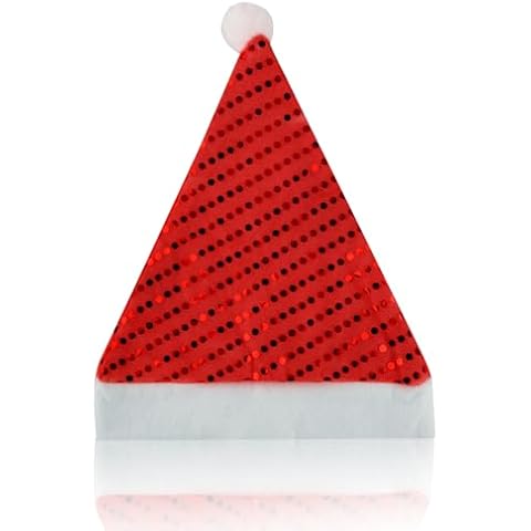 Rumyve Sequin Velvet Santa Claus Hat Cover