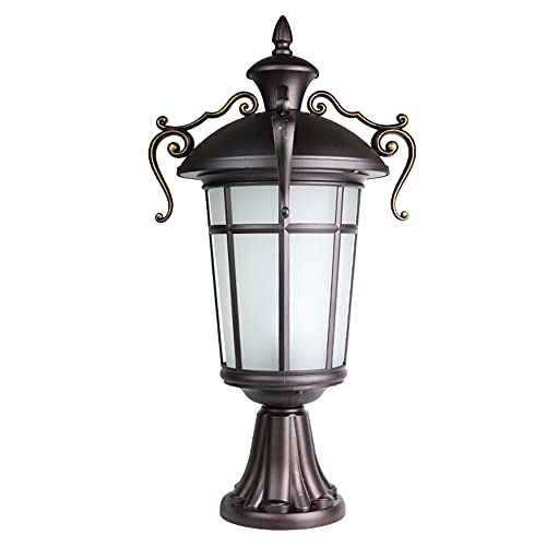 Bonnik Wandsäulenlampe Glas Lampenschirm Outdoor Stigma Lampe Villa Gate Post Cap Light European Garden wasserdichte Pollerlampe Aluminium Dekorieren Beleuchtungskörper Cover