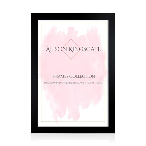 Alison Kingsgate Modern Matte Black Picture Frame for Photos & Posters - A1