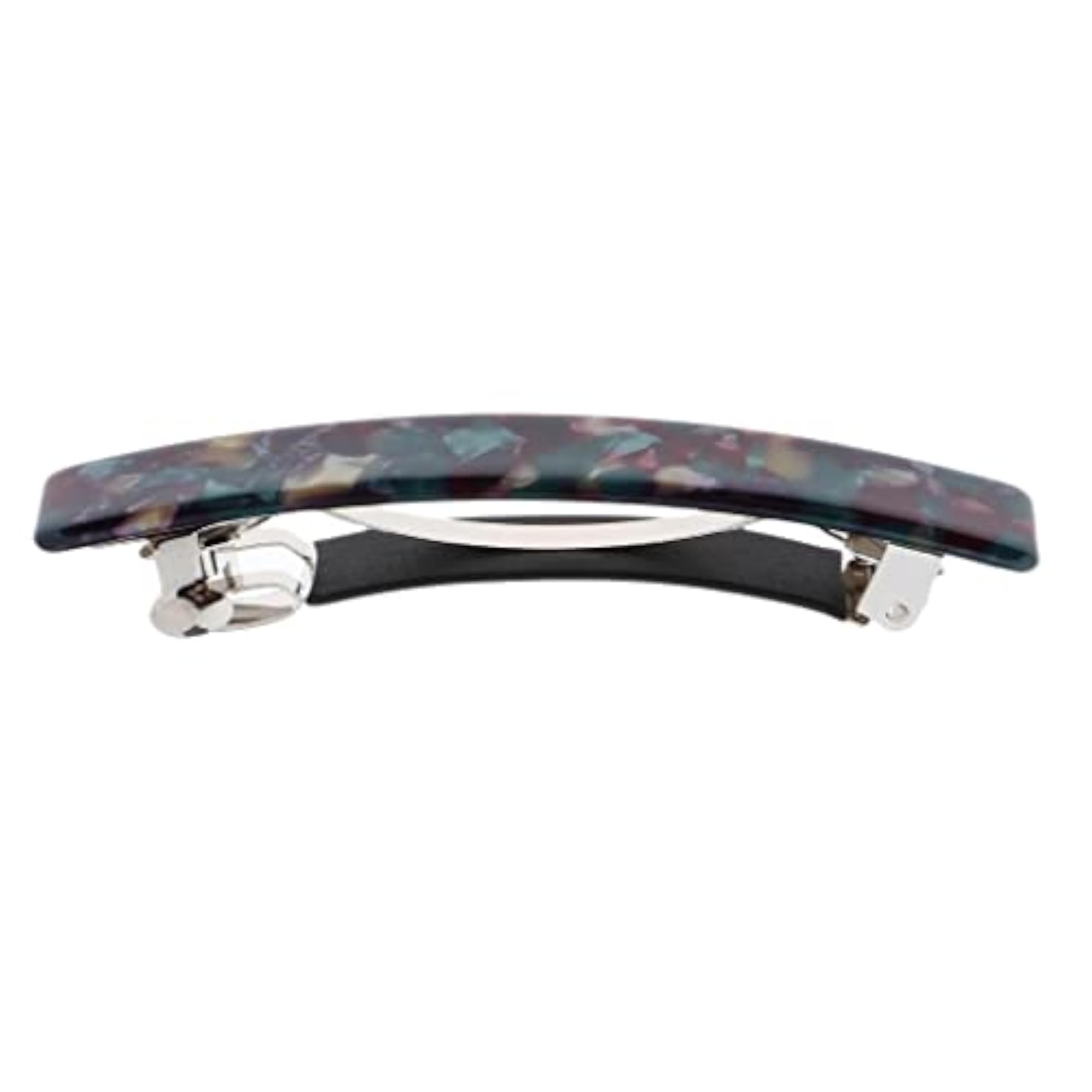 6 Women French Style Acetate Hair Clips, Colorful