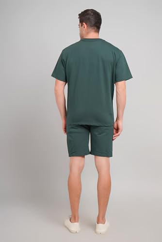 Image of Men's Cord Set T-Shirt and Shorts | Casual Matching Outfits for Men | Comfortable Summer Activewear, Gym, Sports & Lounge Wear | Night Wear Suit for Men