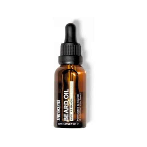 Apothecary 87 Beard Oil | Vanilla & Mango Fragrance | Premium Formulation With Plant Extracts | Beard Conditioner, Nourishes, Softens and Moisturises, Reduces Irritation (1.01 Fl. Oz, Vanilla & Mango) Cover