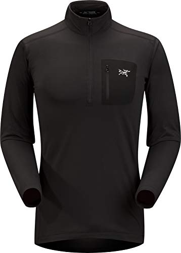 Arc'teryx Rho LT Zip Neck Men's (Black, Large)