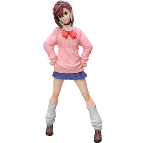 Jiumaocleu Figura de anime Ayase Momo - figura de Ayase Momo, modelo uniforme de 17 cm, postura em pé, decoração de secretária, presentes para fãs