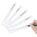 KINGLAKE 200 Pcs White Plastic Plant Tree Tags Nursery Garden Lables 2x20cm Wrap Around Hanging Tags Nursery Garden Stakes Large Writing Surface