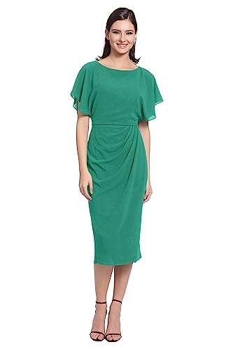 Image of Maggy London Women's Dresses Boat Neck Flutter Sleeve Dress Occasion Event Guest of