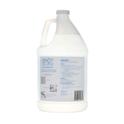 Spot Solution – 1 Gallon Carpet & Upholstery Spot Cleaner For Stains – Odor Free - Removes Pet Stain And People Stains – No Soap, No Residue – 128 Oz #TOP1