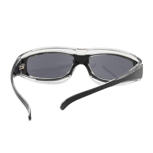 Lunettes de soleil punk légères anti-vent taille unique transparentes - 5