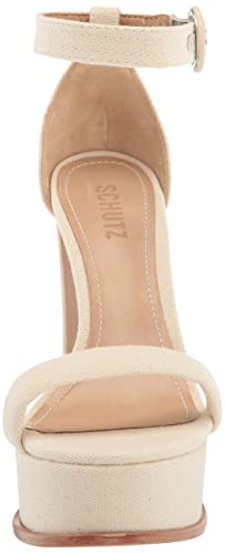 Schutz Women's Eduarda Sandal, Cru/Sugar White, 7 #TOP1