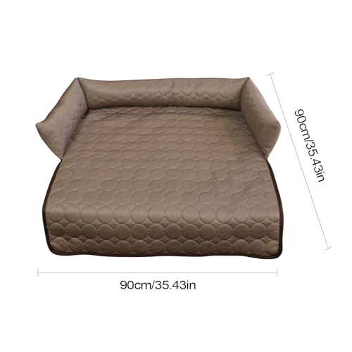 Lit pour chien rafraîchissant contre la chaleur : tapis coussin antidérapant lavable en chambre - 6