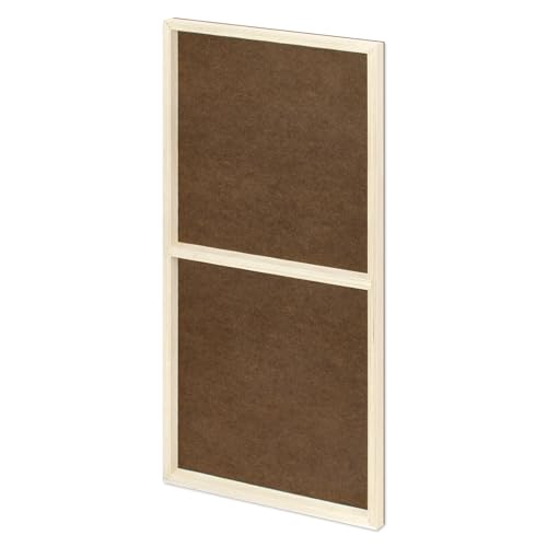 Image of Ampersand Art Supply Hardboard Wood Painting Panel: Museum Series Hardbord, 18 inch x 36 inch, 3 /4 Inch Cradled Profile