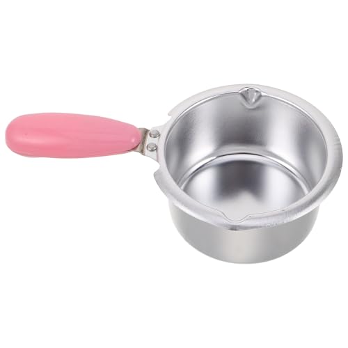 Veemoon Olla para baño María con asa Resistente al Calor - Repuesto de Recipiente metálico para derretir Chocolate, Queso, Fresas, Dulces, Velas, jabón y Cera.