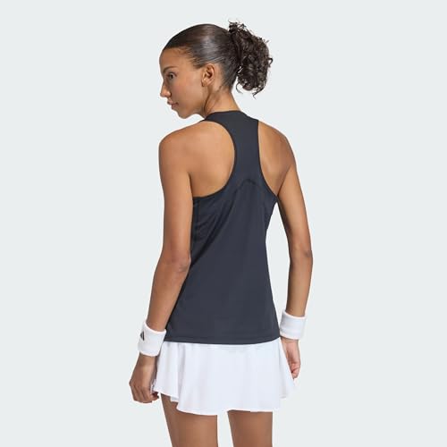 adidas Femme Club Tennis Climacool Tank Shirt, Black/Black, S