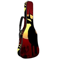 Housse imperméable pour guitare acoustique avec double bandoulière et poche Motif rétro, Multicolore 10., 42.9×16.9×4.7… - Les Beatles, Paul McCartney, John Lennon, RIngo Starr, George Harrison