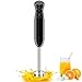 Bonsenkitchen Hand Blender, 2 Speeds Immersion Blender Handheld, Stick Blender Electric with Stainless Steel Blade for Making Baby Food, Soups, Sauce, HB3201 (Black)