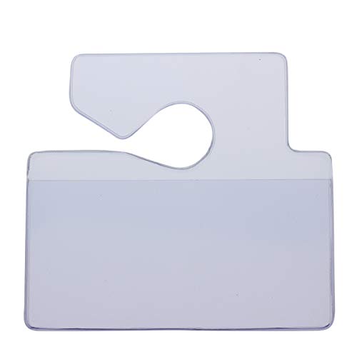 100 Clear Rigid Vinyl Horizontal Vehicle Hang Tag Parking Pass Holders By Specialist Id #TOP2