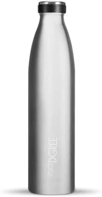 720°DGREE Vaccum izolowana butelka na wodę milkyBottle - 750 ml - szczelna, nie zawiera BPA - termos ze stali nierdzewnej do uprawiania sportu, na siłownię, jogę, dla dzieci, na zewnątrz, na napoje gorące, zimne i