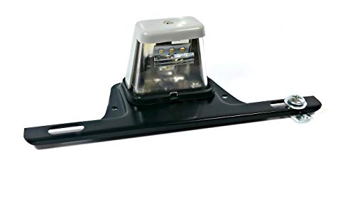 Kaper II L10-0004 License Plate Bracket with Light, Black