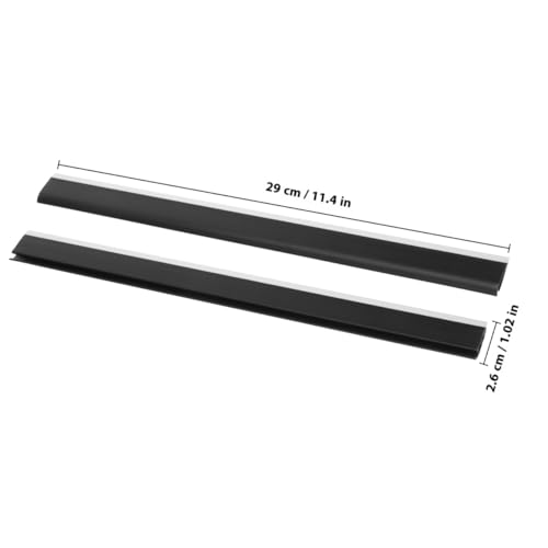 Image of LIFKOME Dustpan Replacement Edge Strips 11.41 Inch Soft Rubber Lip for Garbage Shovel Repair and Dustpan Plastic Edge Replacement for Efficient Floor Cleaning