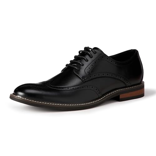 Amazon Essentials Zapatos Derby Elegantes con Punta De ala Hombre, Negro, 43 EU Amazon Essentials Zapatos Derby Elegantes con Punta De ala Hombre, Negro, 43 EU