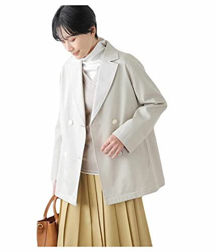 [ニューヨーカー] ピーコート コットンカルゼ Pコート ウィメンズ アイボリー 11号