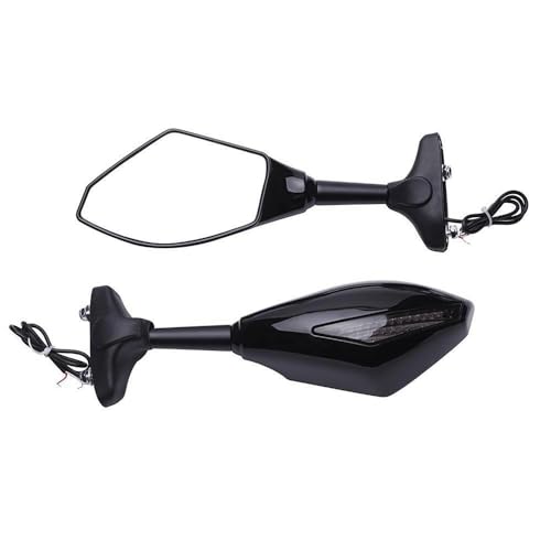 Rétroviseurs moto avec clignotant flèche pour éviter les angles morts sur GSXR