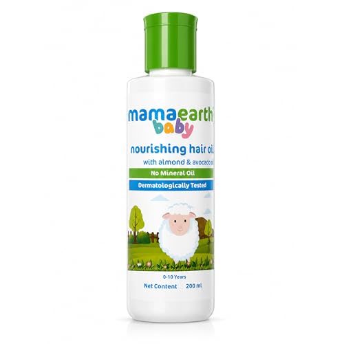 MAMAEARTH Baby Nourishing Hair Oil with Almond & Avocado oil 200ml
