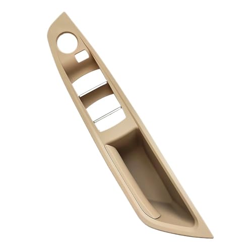 車内ドアプルハンドル 右運転席側 RHD 内装アームレスト ウィンドウスイッチパネルカバー ドアプルハンドル 5シリーズ用 F10用 F11用 520i用 523i用 525i用(Model B Beige)