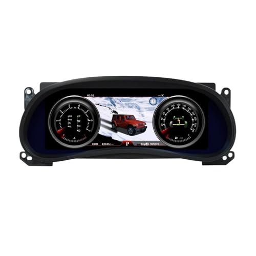 12.3インチ Linux 車用 LCD ダッシュボードパネル バーチャルコックピット スピードメーター ジープ ラングラー 2011-2017 デジタルクラスター計器対応