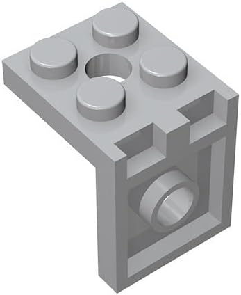 Display Stand for Mini Figure, 100 Piece Classic Trans-Clear Bracket Plate Bulk, Compatible with Lego Parts and Pieces