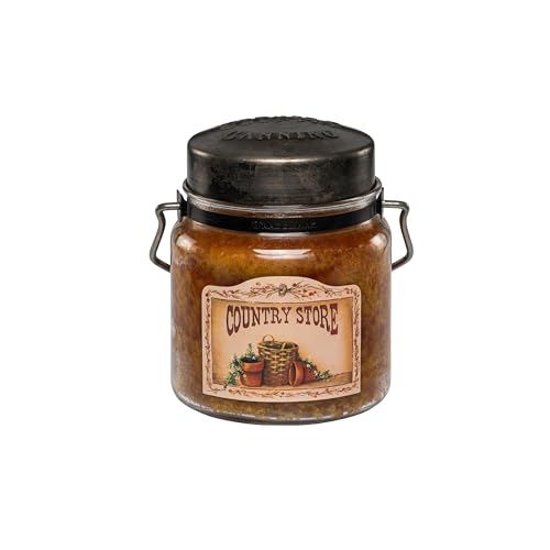 Image of McCall's Candles | Country Store | 16 oz Scented Candle | USA-Poured | Vintage Rustic Jar with Carrying Handle | Rosehips, Apples & Spice Fragrance