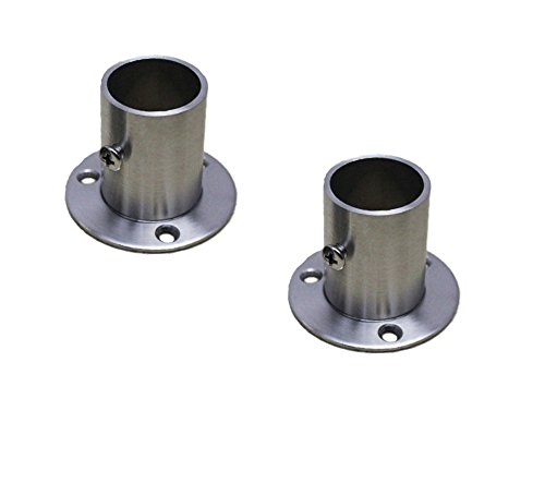 NELXULAS Stainless Steel Closet Rod Flange Holder for Pipe (AX1)