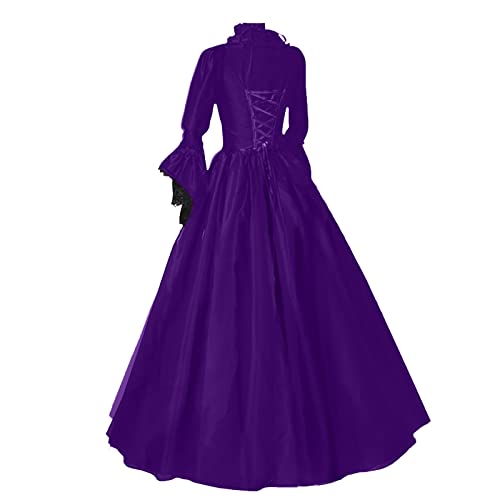 OIOLOYJM Renaissance Costume Women Medieval Sexy Plus Size Witch Vampire Gothic Halloween Costumes Woman 2025 Clothes Dresses