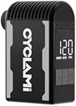 Mini Bike Tire Pump with Gauge, CYCLAMI 120PSI Electric Bicycle Air Pump, Auto Stop, Presta and Schrader Valve Aluminium Portable Tire Inflator for All Bike, Motorcycle, Type-C Rechargeable