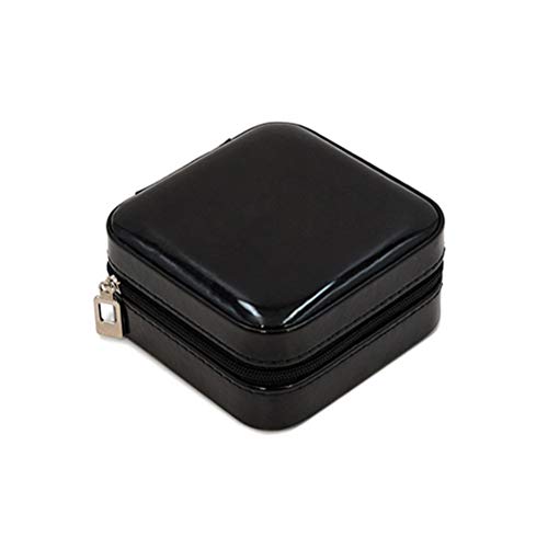 Multifunktionale einfache Schmuck Aufbewahrungsbox, Ohrringe Ring kleine Schmuckschatulle kleine Geschenkbox (Schwarz) Cover