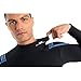 SEAC Feel Man, one-Piece Ultra-Elastic 3 mm Neoprene Wetsuit with Back Zipper for Diving, Snorkelling and Freediving, Black, X-Large