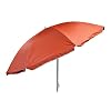 Heldere Parasol Tuin Paraplu Strandschaduw Oranje Met UV-bescherming 50+ Kantelen