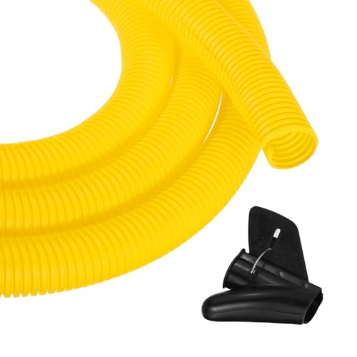 Gaine de protection flexible 3,8 cm MECCANIXITY : protecteur de cordons 6,1 m jaune