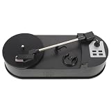 GOOHOCHY Portable Vinyl Record Player with USB Cable, High Fidelity Audio and Abs Material, Retro-Inspired Turntable for Home Decorations and Festival Use, Converts Vinyl to Mp3 Format