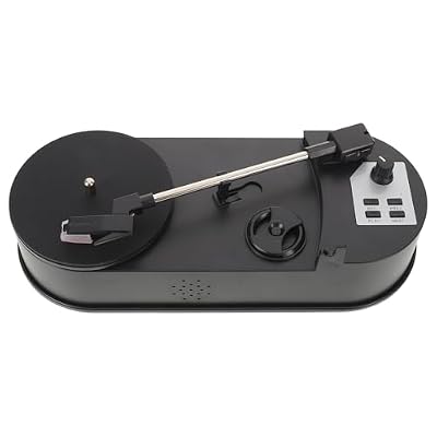 GOOHOCHY Portable Vinyl Record Player with USB Cable, High Fidelity Audio and Abs Material, Retro-Inspired Turntable for Home Decorations and Festival Use, Converts Vinyl to Mp3 Format