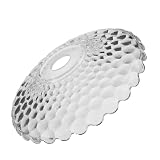 Efecto de iluminación agradable: la cubierta de luz de vidrio y la cubierta de luz redonda crean una luz difusa uniforme, perfecta para aplicaciones de pantallas de lámparas de mesa o accesorios de lámparas de pie, pantallas de lámparas de pie, cubiertas de luces de mesa