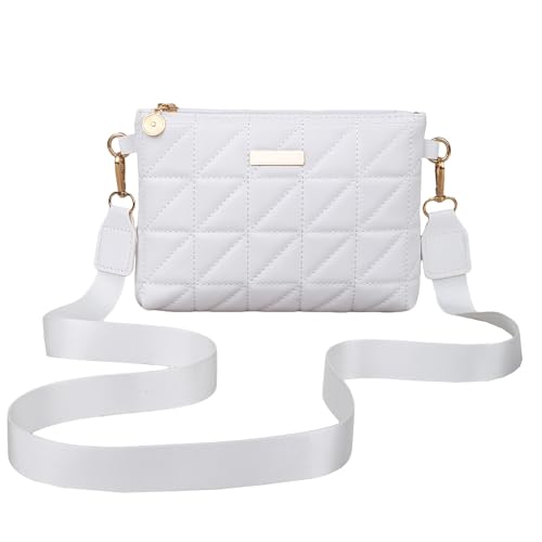 Bolsa tiracolo bolsa de mão, bolsa de mão chique para mulheres casual uso diário em compras, Branco-2, Medium, Chique