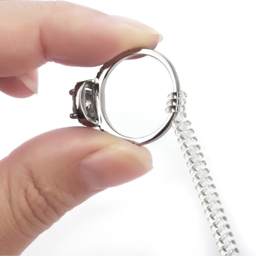 Ajustador de Tamanho de Anel Silicone Ajustador de anel para Anéis Soltos Folgados de Silicone Confo