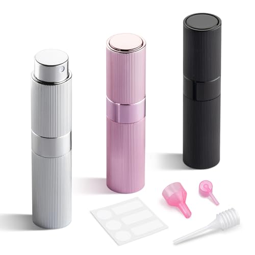 Image of LISAPACK Perfume Travel Refillable Bottle Atomizer - Cologne Refillable Sprayer, 3 Colors2