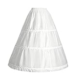 Forma perfetta: la sottogonna da donna linea a è dotata di tre cerchi in acciaio che creano le linee ad A perfette, l'effetto voluminoso e rendono il vestito più tridimensionale, creando un look elegante